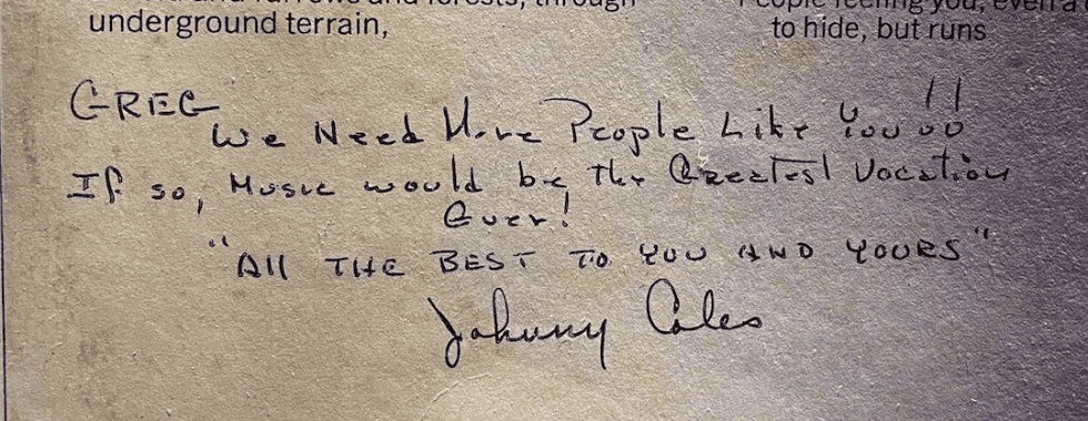 johnny coles quote