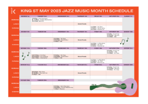 king st jazz schedule