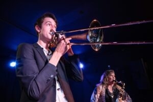 patrick atkinson playing trombone