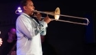 Vincent Gardner playing trombone