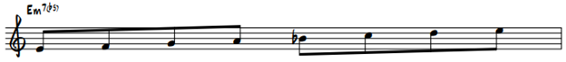 E half diminished