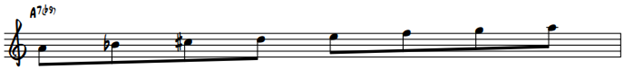 A Dominant flat 9