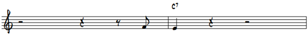 Diatonic Approach down to the 3rd of C7
