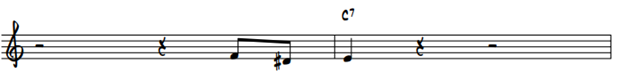 Diatonic Enclosure of the 3rd of C7