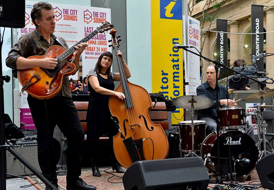 good bait trio performing live on stage