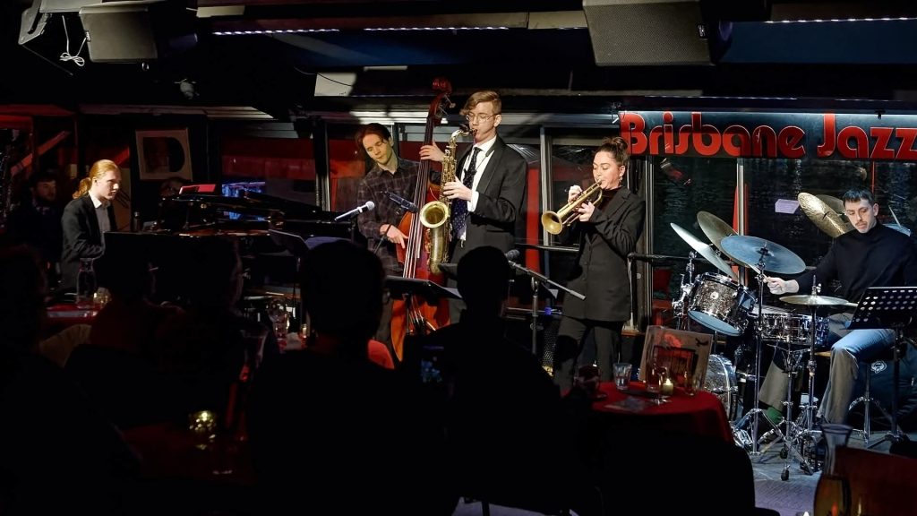 mason harvey playing at the jazz club